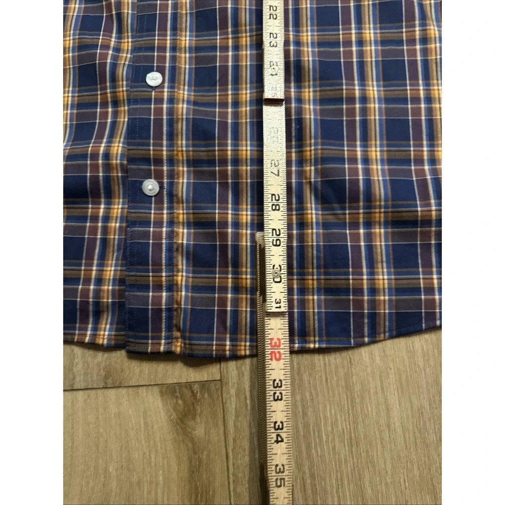 Duluth Untucked Performance Men's L Multicolor Plaid Standard‎ Fit Shirt Pockets